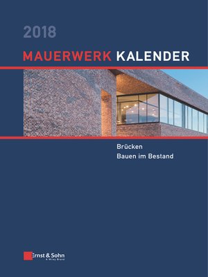 cover image of Mauerwerk Kalender 2018